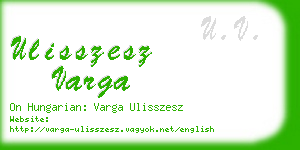 ulisszesz varga business card